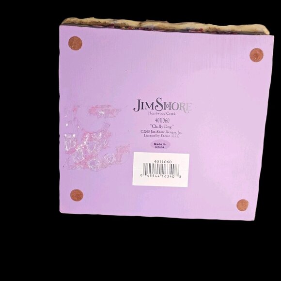 VTG‎ Jim Shore Heartwood Creek "Chilly Dog" Snowman Figurine Winter Decor 2007 - Picture 8 of 13